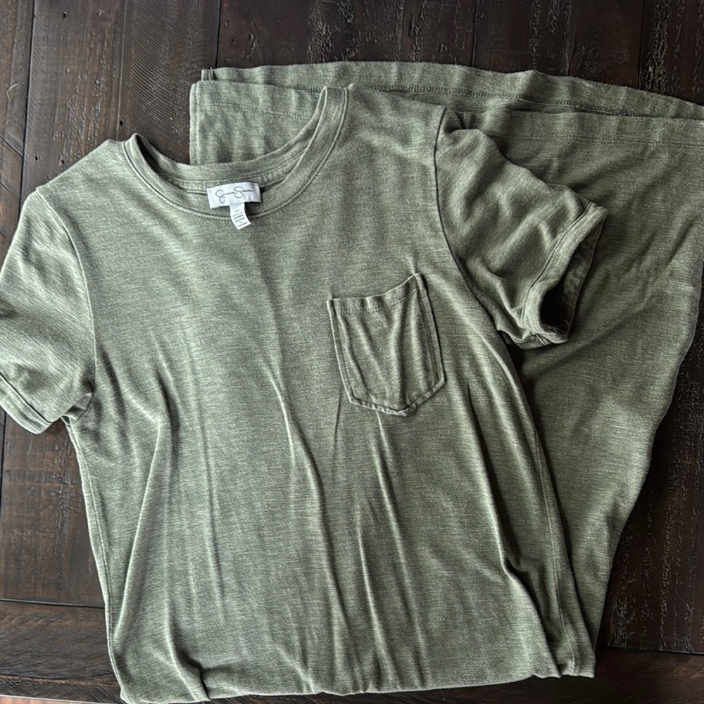 Jessica Simpson Olive Green Midi Dress